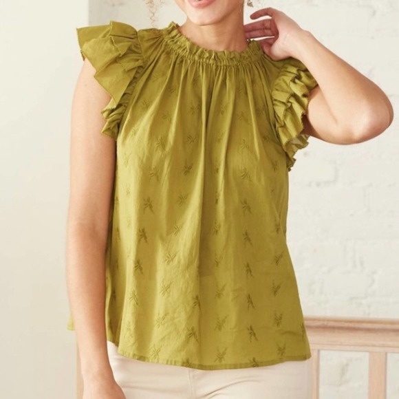 NWT Women's Floral Short Sleeve Blouse - Picture 1 of 6
